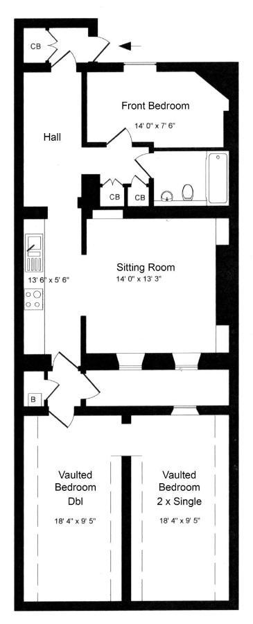 Apartment Central Courtyard Bath
