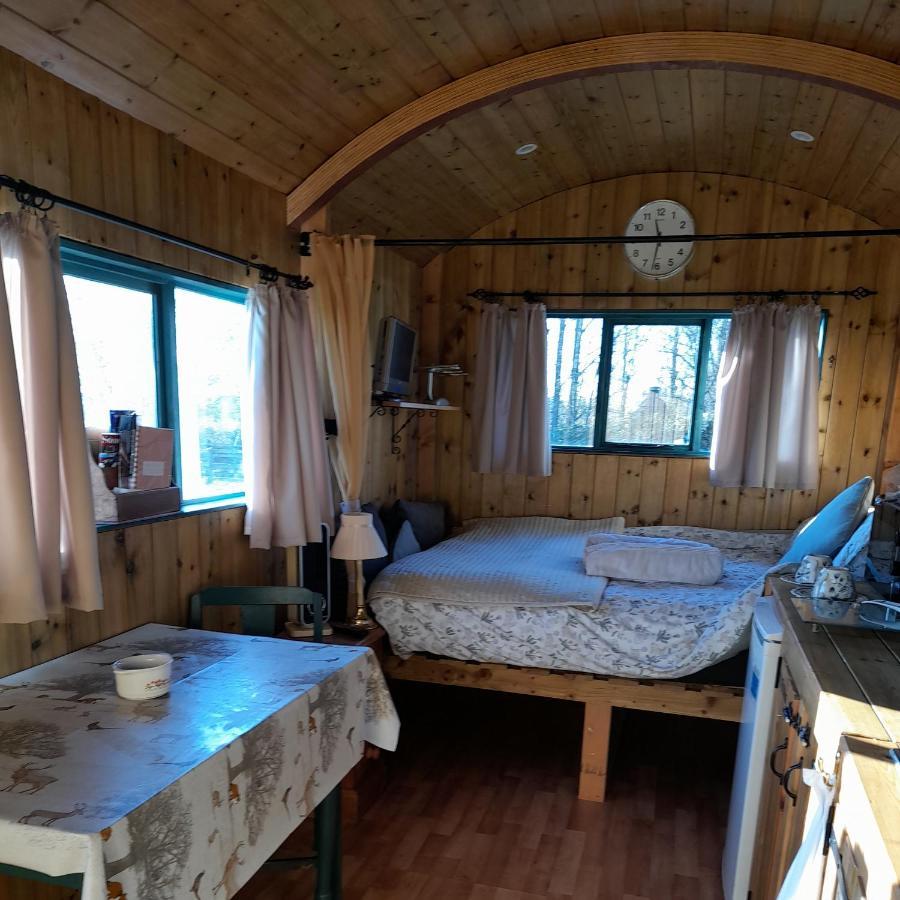 Luxury tent Lower Haven Shepherds Hut Bath